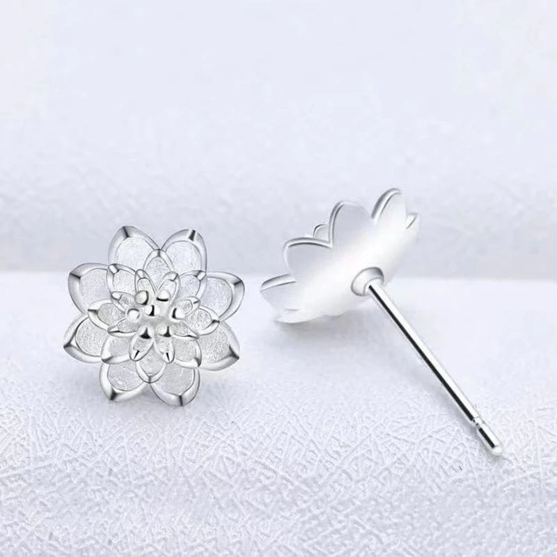 Lotus Stud Earrings