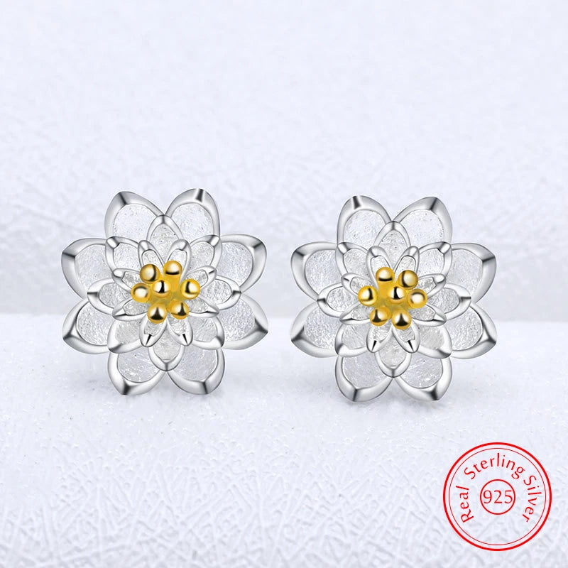 Lotus Stud Earrings