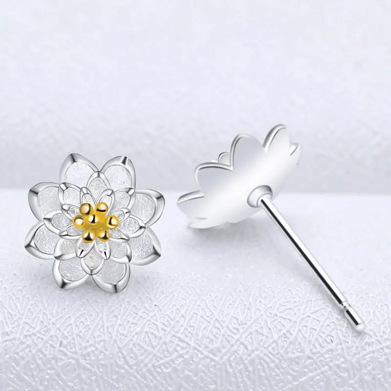 Lotus Stud Earrings